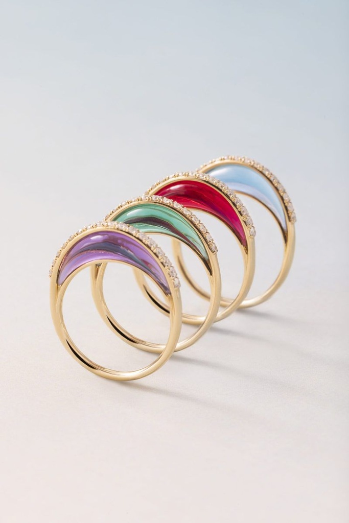 Bloop Moon Ring
