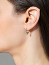 Gold Bloop Moon Earrings Size 2