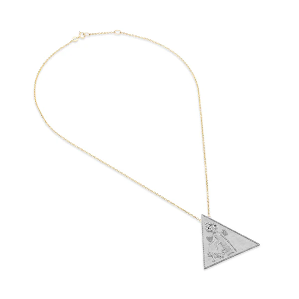 Diamond Ishtar Necklace in Yellow Gold