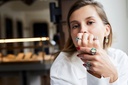 LUNA LUCE SOLVERDE MALACHITE YELLOW TOPAZ RING