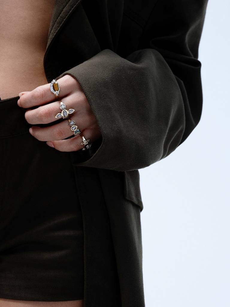 MOMENTO ECLIPSE TIGER EYE RING