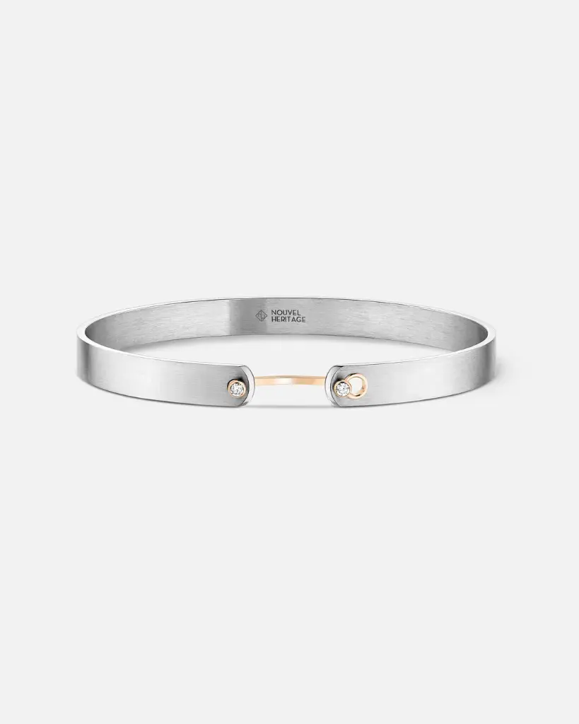 Paris From The Sky Gm Mood Bangle In Rose Gold