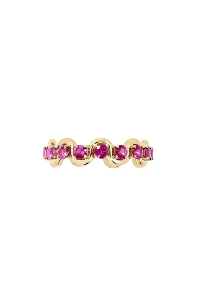 Edessa Pink Sapphire Eternity Ring