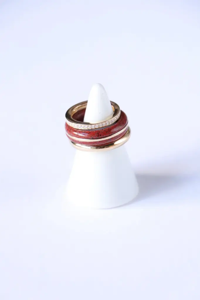 Classic Ring Stack - Red Jasper