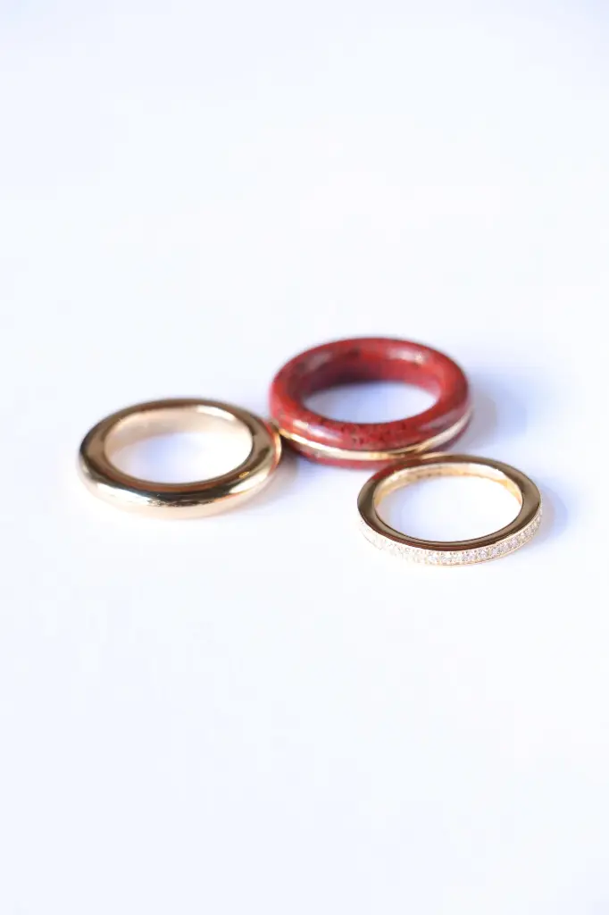 Classic Ring Stack - Red Jasper