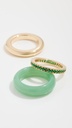 Luminous Gem Stack Emerald Rings