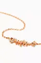 Wishbone Side Necklace - Ruby Eye with Diamonds