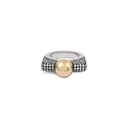 Ring Ball Ball Pave Black Gold 