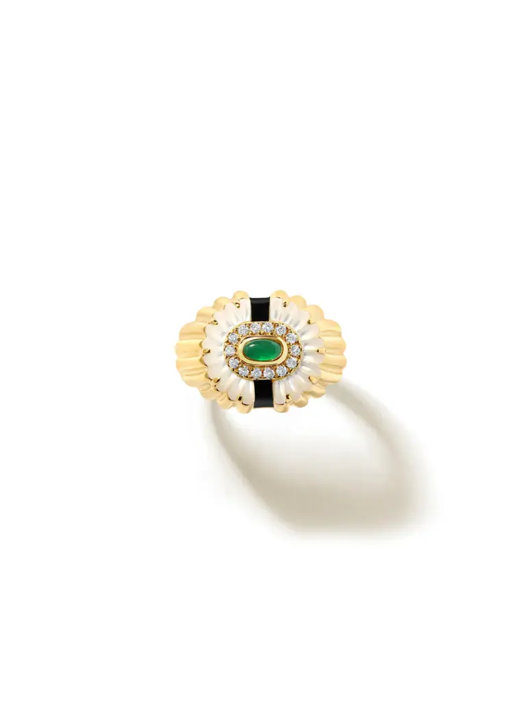 Alara Snowdrop Signet Ring