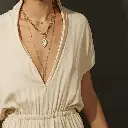 Gold Beaded Paperclip Chain