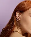 Starburst Crescent Earrings