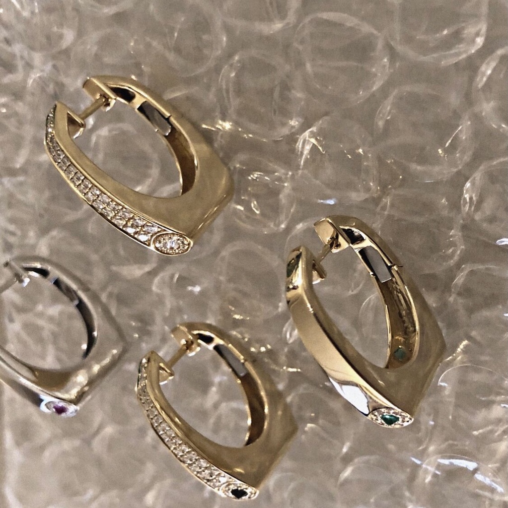 Earring Grace Piercing Yellow Gold