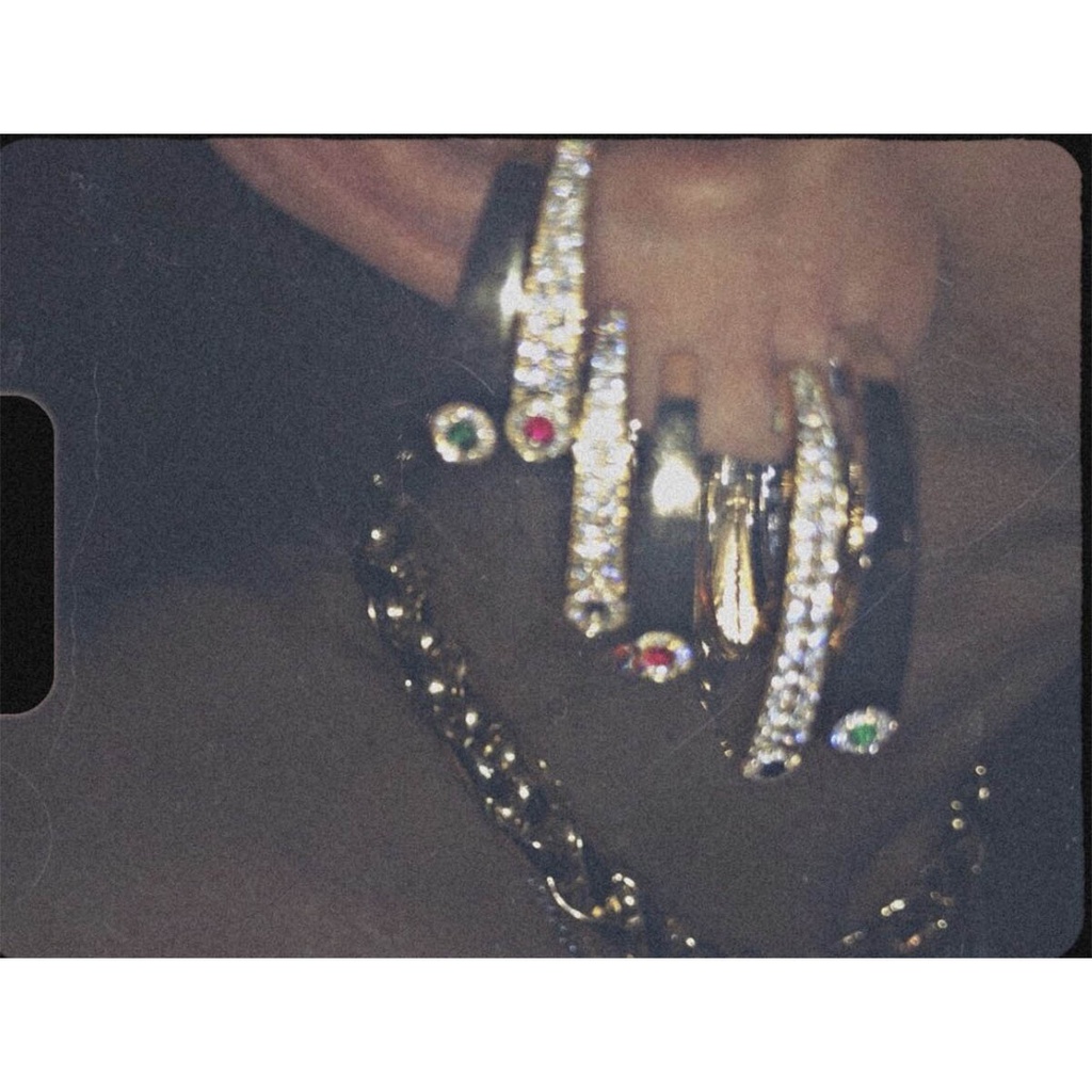 Earring Nano Grace Gold Emeralds