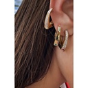 Earring Nano Grace Gold Emeralds