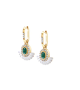 Alara Snowdrop Pendant Drop Earrings