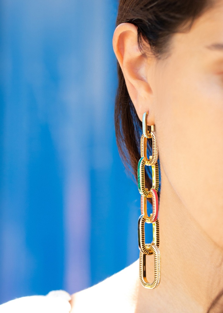 Lock Ray Earrings – Size 2