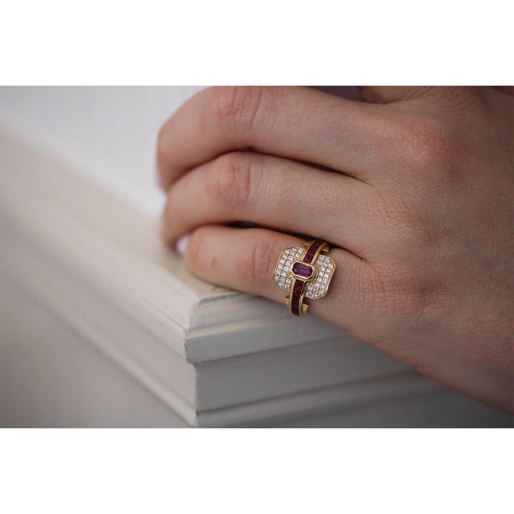 Ring Shield Rubies