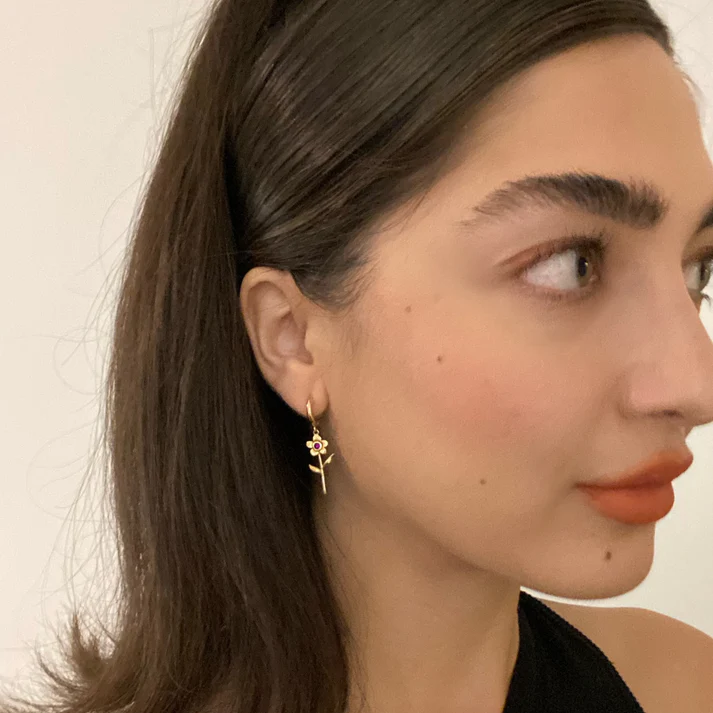 Single Flower Earring