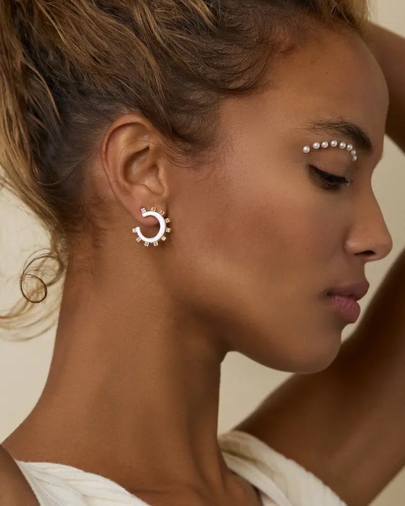 Mini Crescent Earrings