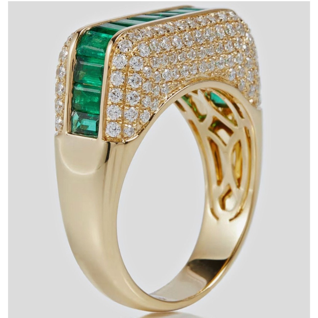 Ring Empress Emeralds