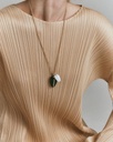 Large Pebble Pendant In White Agate
