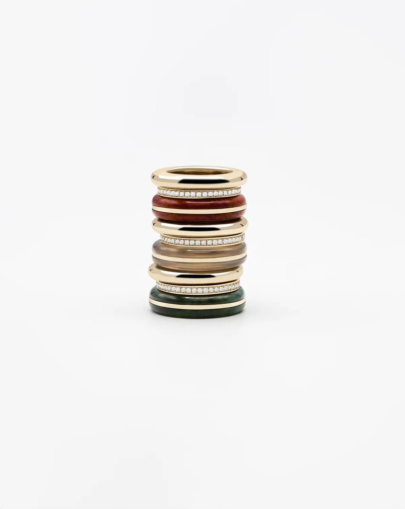 Classic Ring Stack - Red Jasper