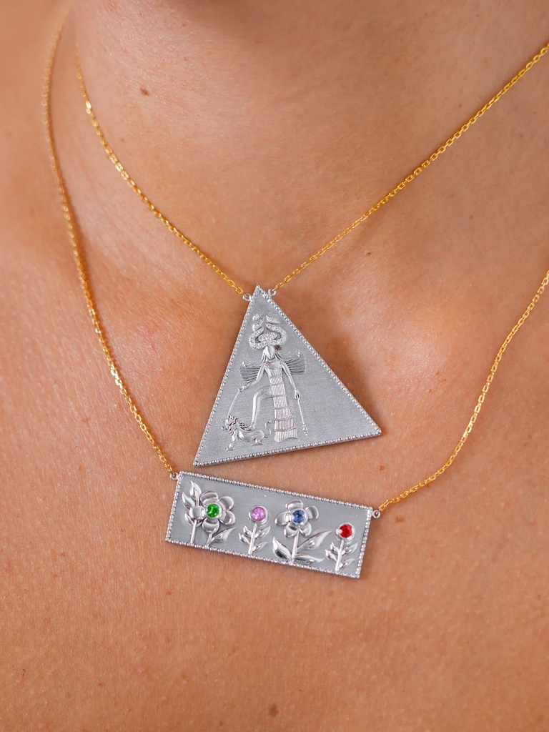 Ishtar Necklace - White Gold