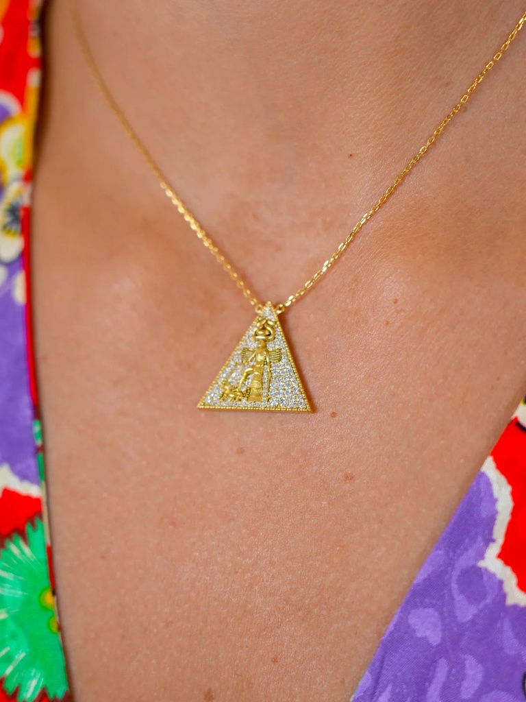 Small Diamond Ishtar Necklace - Yellow Gold