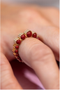 THE BURGUNDY RUBIDIUM RING – SIZE 3