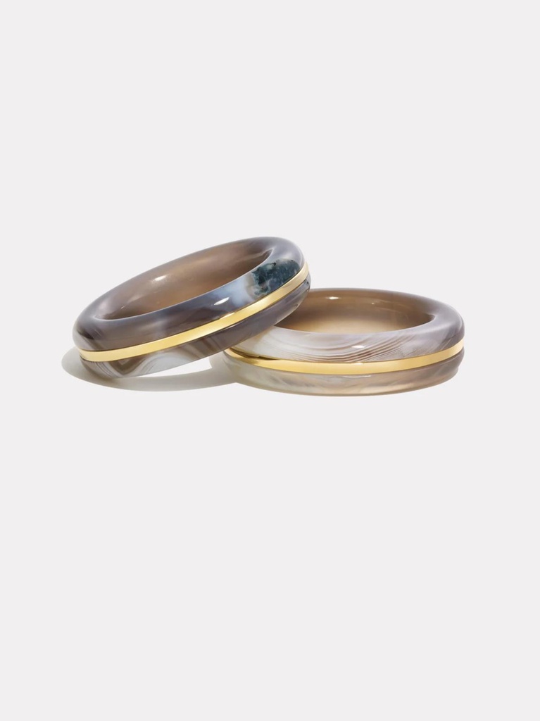 Essential Gem Stacking Ring - Botswana Agate