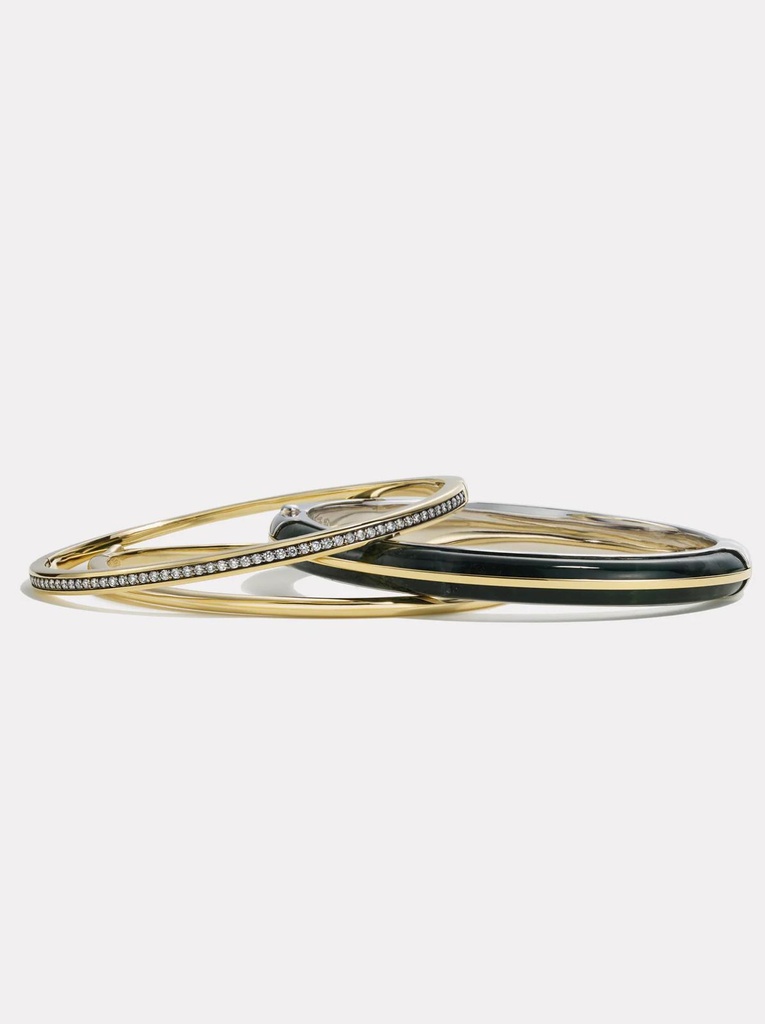 Essential Stacking Bangle Moss Agate 