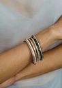 Essential Stacking Bangle Grey Agate