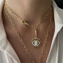 Lucille Eye Diamond Enamel Charm