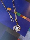 Lucille Eye Diamond Enamel Charm
