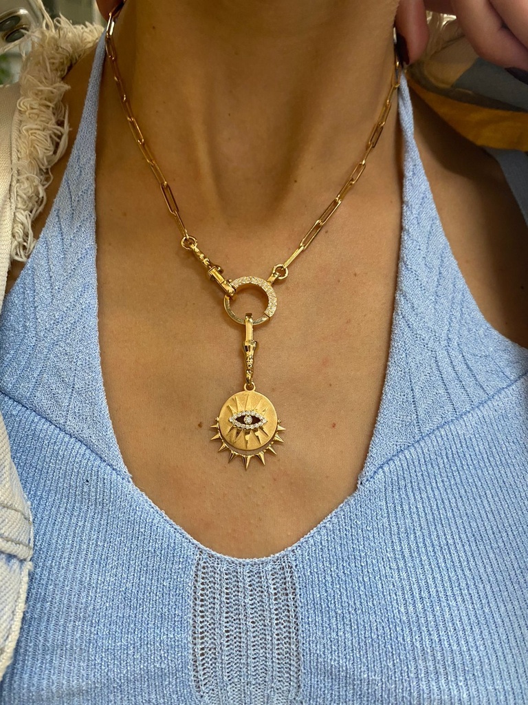 Felicity Diamond Round Chain