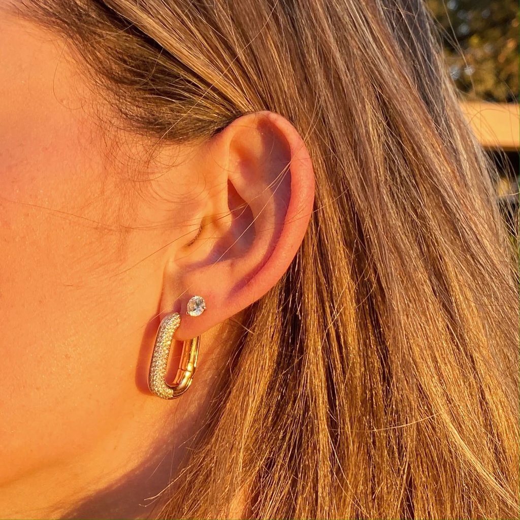 Swing With Me Pave Earring