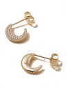 Diamond Disc Earrings