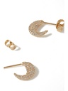 Diamond Disc Earrings