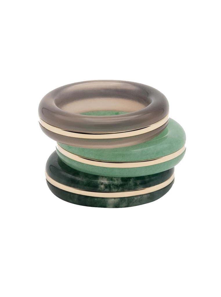 Essential Gem Stacking Ring - Green Aventurine