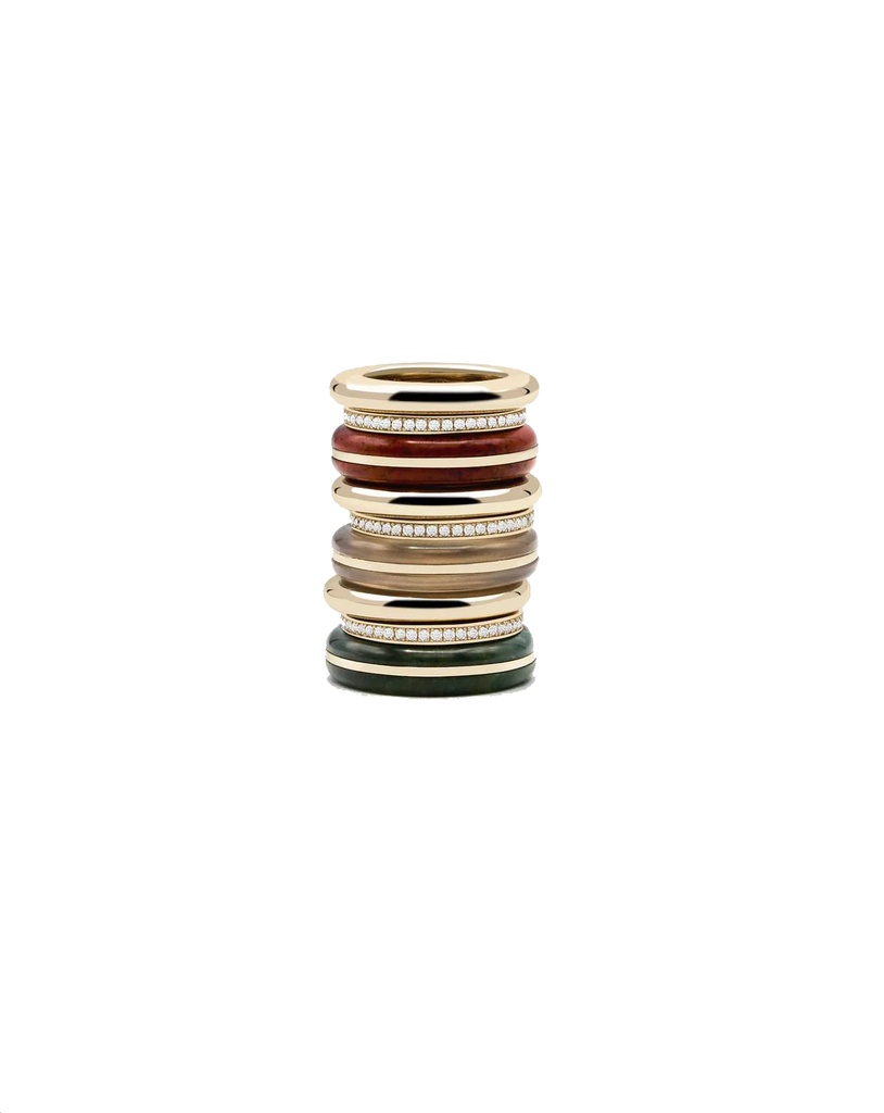 Essential Gem Stacking Ring - Red Jasper