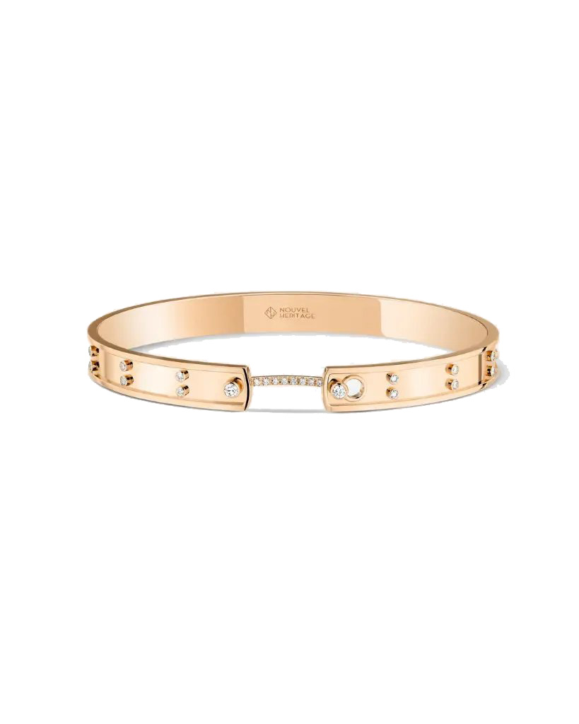 Picnic In Paris Mood Bangle In Rose Gold