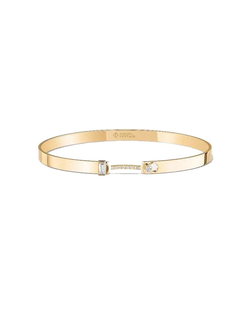 Dinner Date Mood Bangle In Yellow Gold