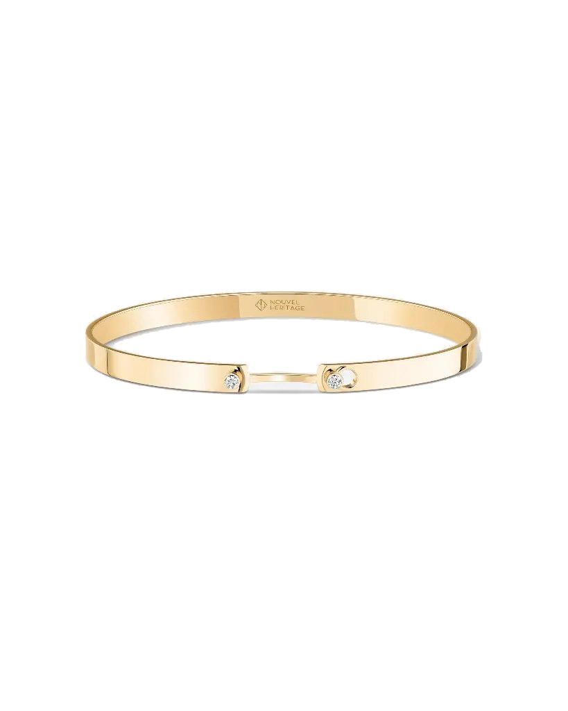 Monday Morning Mood Bangle In Yellow Gold