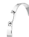 Business Meeting Mood Bangle In White Gold