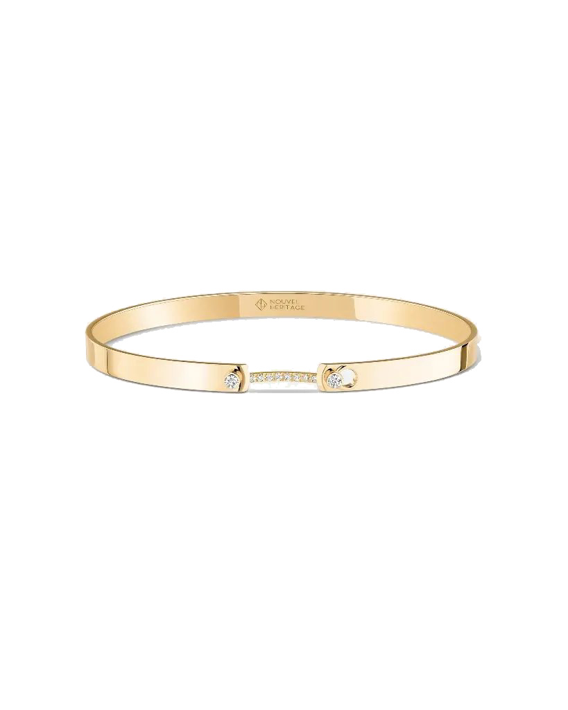Business Meeting Mood Bangle In Yellow Gold