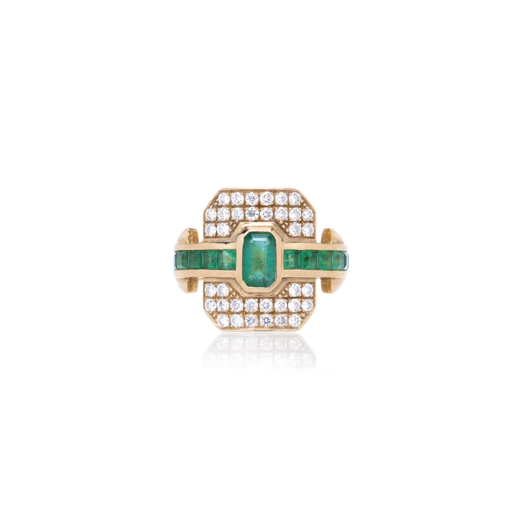 Ring Shield Emeralds