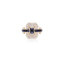 Ring Shield Sapphires