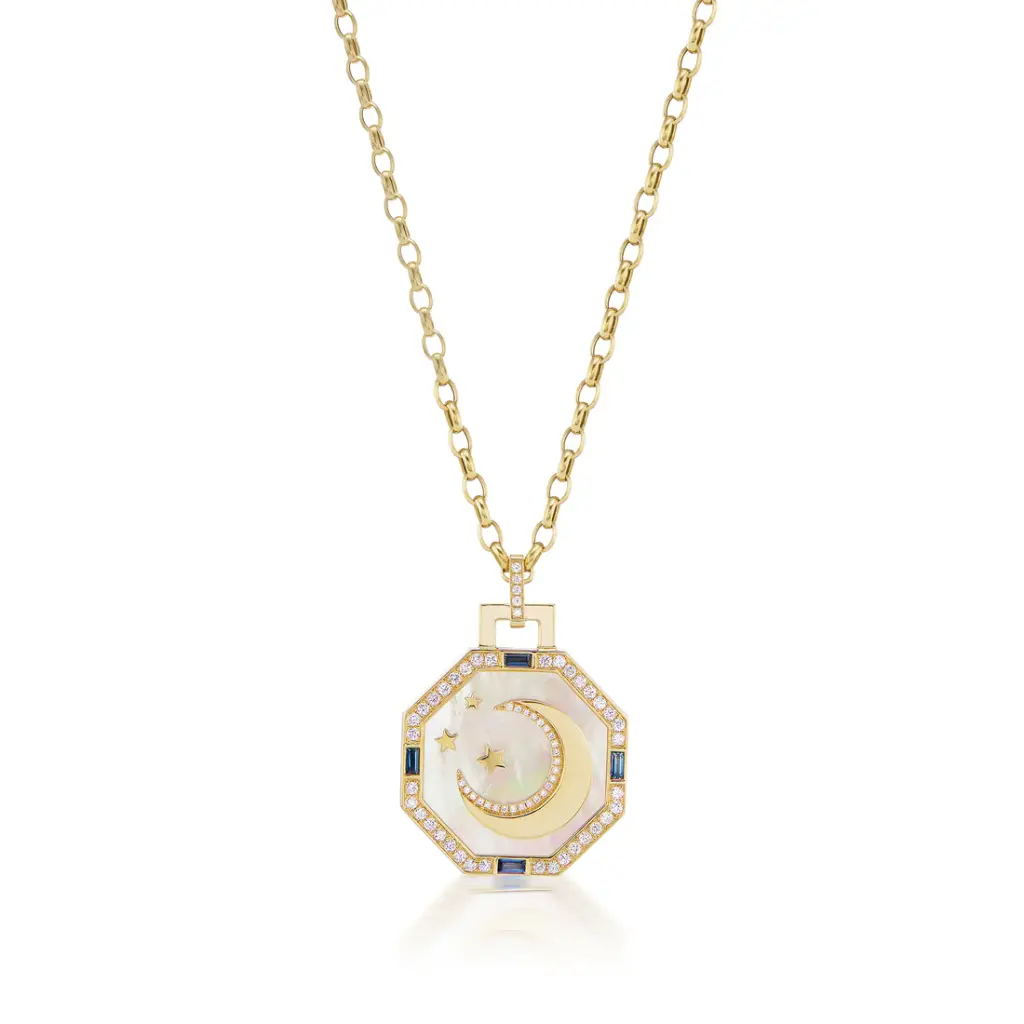 Octagonal La Luna Pendant