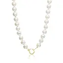 Pearl Beaded Necklace - Blue
