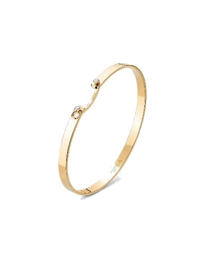 Monday Morning Mood Bangle In Yellow Gold